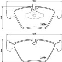 Juego de 4 pastillas de freno BREMBO P 06 040