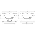 Juego de 4 pastillas de freno BREMBO P 06 060