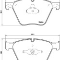 Juego de 4 pastillas de freno BREMBO P 06 073
