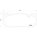 Juego de 4 pastillas de freno BREMBO P 06 079