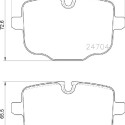 Juego de 4 pastillas de freno BREMBO P 06 101
