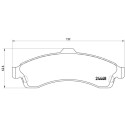 Juego de 4 pastillas de freno BREMBO P 10 009