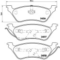 Juego de 4 pastillas de freno BREMBO P 11 014