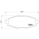 Juego de 4 pastillas de freno BREMBO P 15 006
