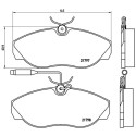 Juego de 4 pastillas de freno BREMBO P 23 068