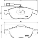Juego de 4 pastillas de freno BREMBO P 23 075