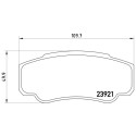 Juego de 4 pastillas de freno BREMBO P 23 093