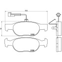 Juego de 4 pastillas de freno BREMBO P 23 113