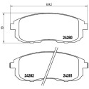 Juego de 4 pastillas de freno BREMBO P 23 126
