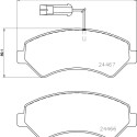 Juego de 4 pastillas de freno BREMBO P 23 161