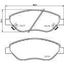 Juego de 4 pastillas de freno BREMBO P 23 178