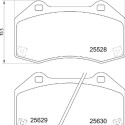 Juego de 4 pastillas de freno BREMBO P 23 182