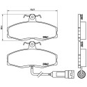 Juego de 4 pastillas de freno BREMBO P 24 014