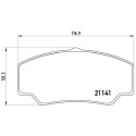 Juego de 4 pastillas de freno BREMBO P 24 023