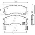 Juego de 4 pastillas de freno BREMBO P 24 024