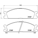Juego de 4 pastillas de freno BREMBO P 24 026
