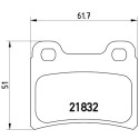 Juego de 4 pastillas de freno BREMBO P 24 030
