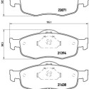 Juego de 4 pastillas de freno BREMBO P 24 034