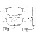 Juego de 4 pastillas de freno BREMBO P 24 035