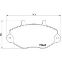 Juego de 4 pastillas de freno BREMBO P 24 050