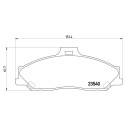 Juego de 4 pastillas de freno BREMBO P 24 051