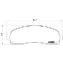 Juego de 4 pastillas de freno BREMBO P 24 081