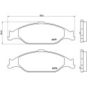 Juego de 4 pastillas de freno BREMBO P 24 082