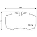 Juego de 4 pastillas de freno BREMBO P 24 084