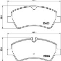 Juego de 4 pastillas de freno BREMBO P 24 160 
