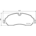 Juego de 4 pastillas de freno BREMBO P 24 171