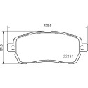 Juego de 4 pastillas de freno BREMBO P 24 203