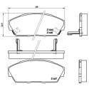 Juego de 4 pastillas de freno BREMBO P 28 013