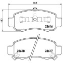 Juego de 4 pastillas de freno BREMBO P 28 033