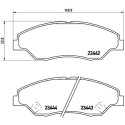 Juego de 4 pastillas de freno BREMBO P 30 015