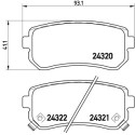 Juego de 4 pastillas de freno BREMBO P 30 025