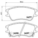 Juego de 4 pastillas de freno BREMBO P 30 027