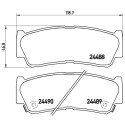 Juego de 4 pastillas de freno BREMBO P 30 037
