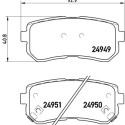 Juego de 4 pastillas de freno BREMBO P 30 046
