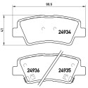 Juego de 4 pastillas de freno BREMBO P 30 047