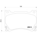 Juego de 4 pastillas de freno BREMBO P 30 052