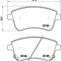 Juego de 4 pastillas de freno BREMBO P 30 064