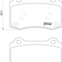 Juego de 4 pastillas de freno BREMBO P 30 074