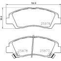 Juego de 4 pastillas de freno BREMBO P 30 076