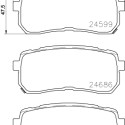 Juego de 4 pastillas de freno BREMBO P 30 080