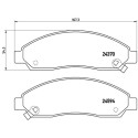 Juego de 4 pastillas de freno BREMBO P 34 005