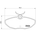 Juego de 4 pastillas de freno BREMBO P 36 013