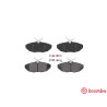 Juego de 4 pastillas de freno BREMBO P 36 013