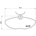 Juego de 4 pastillas de freno BREMBO P 36 015