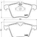 Juego de 4 pastillas de freno BREMBO P 36 027