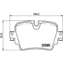 Juego de 4 pastillas de freno BREMBO P 36 032
